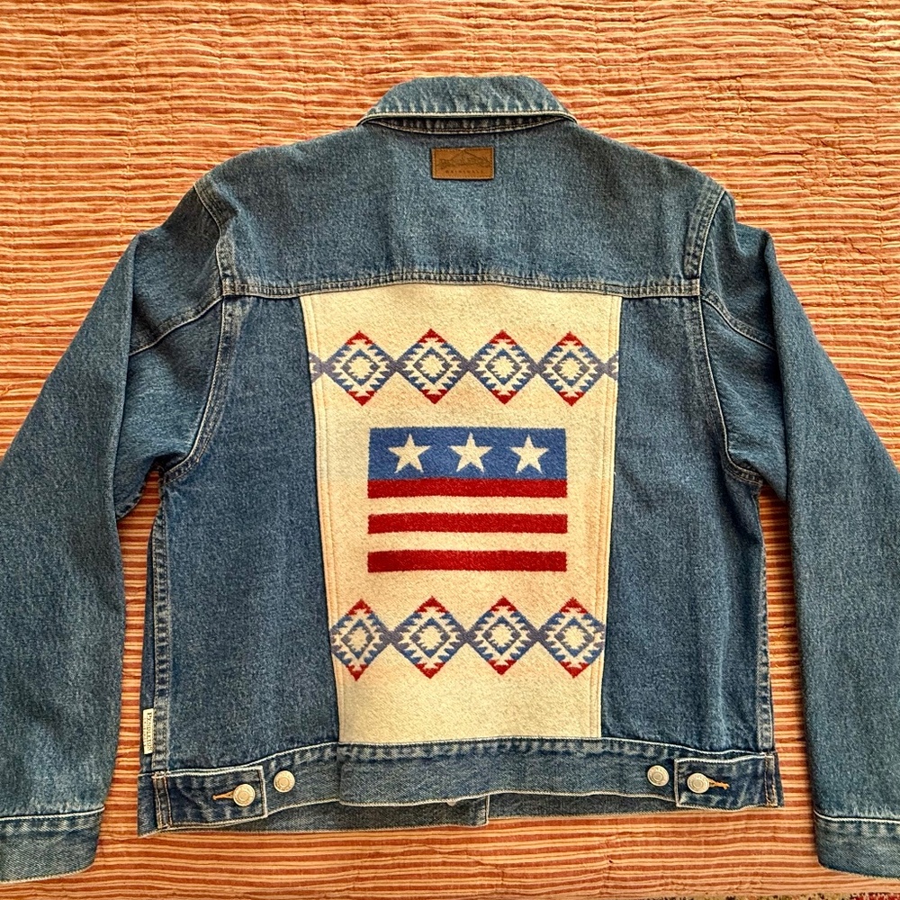 Vintage Pendleton Flag Jean Jacket - image 1
